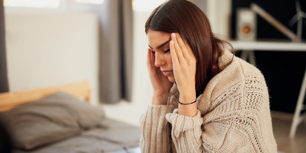 stany lękowe, kobieta